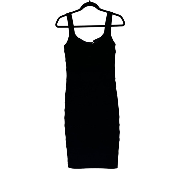 Diane Von Furstenberg Bodycone Bandage Wool Midi Dress Sz 4 Old Money Minimalist - Picture 1 of 12